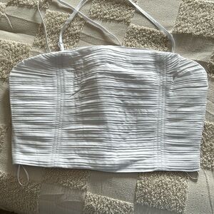 White madewell crop tank